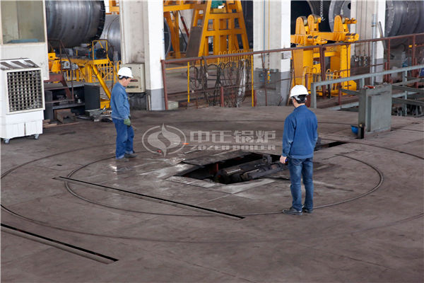 燃燒秸稈鍋爐過程